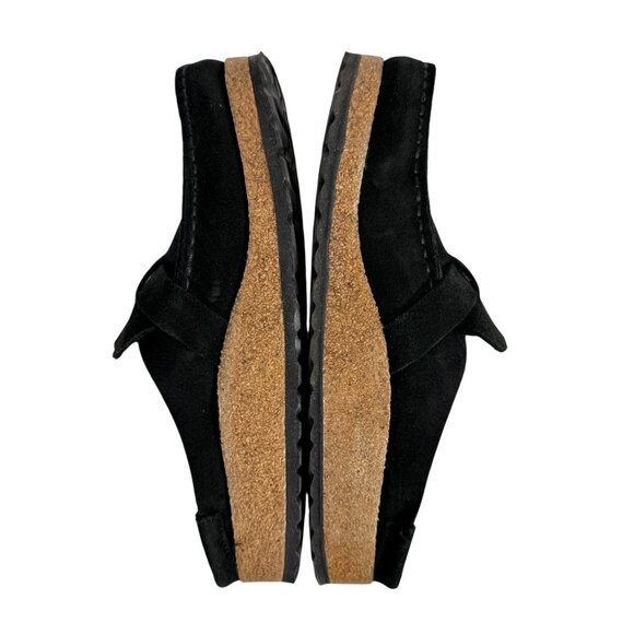 Birkenstock Buckley Black Suede Leather Slip On Clog Women’s Size 38 US 7 NEW - Picture 6 of 8